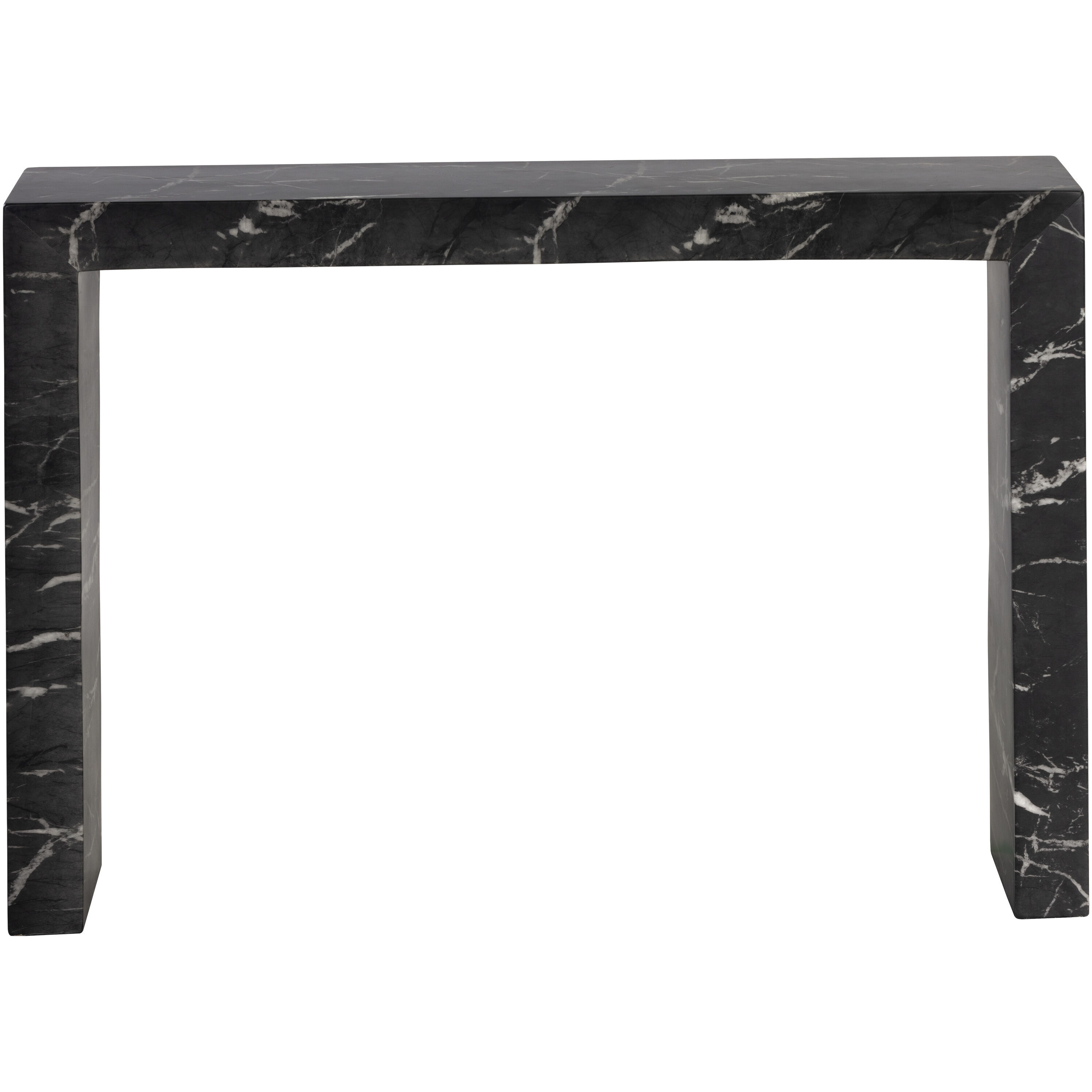 Axle 47 X 31.75 inch Marble Look / Black Outdoor Console Table